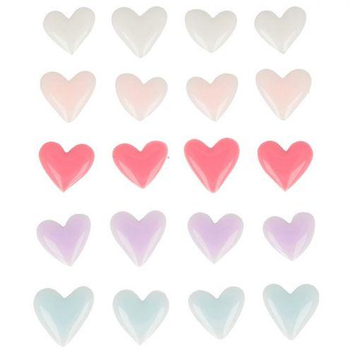 20 pegatinas de esmalte - corazones 20 pegatinas de esmalte - corazones