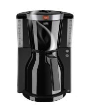 Black/Brushed Steel Coffee Maker - 8 cups - Anti-drip system