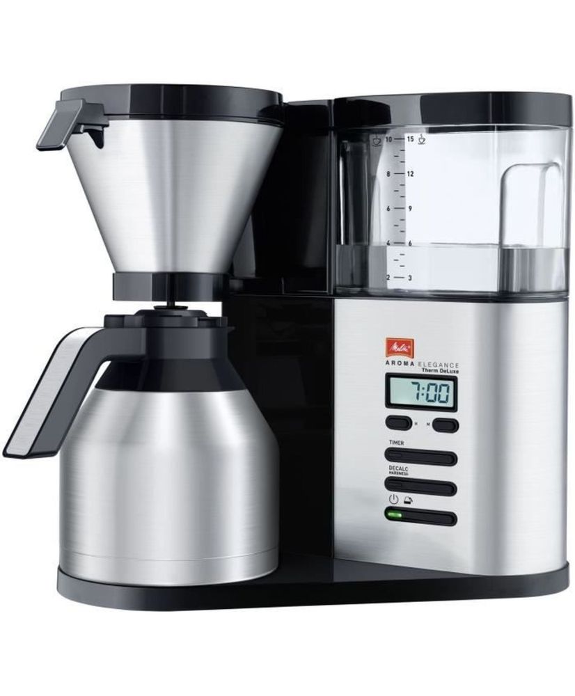 Aromakaffeemaschine Schwarz/Gebürsteter Stahl Aromakaffeemaschine Schwarz/Gebürsteter Stahl