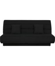 Banquette Clic clac 120 x 190 - Tissu noir - MELISSA