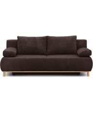 MIKA 3-Sitzer-Umbaubank – Dunkelbrauner Cord – Aufbewahrungsbox – 192 x 84 x 93 cm