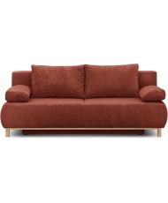 MIKA 3-Sitzer-Umbaubank – Terrakotta-Cord – Aufbewahrungsbox – 192 x 84 x 93 cm