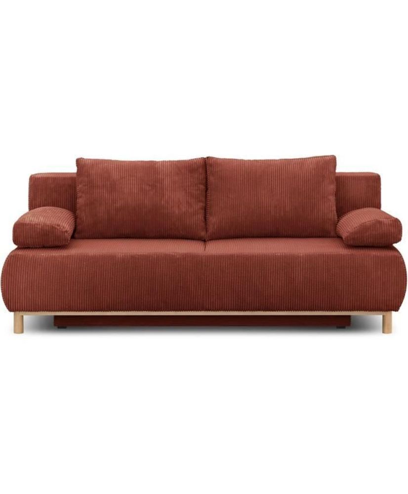 MIKA 3-Sitzer-Umbaubank – Terrakotta-Cord – Aufbewahrungsbox – 192 x 84 x 93 cm MIKA 3-Sitzer-Umbaubank – Terrakotta-Cord – Aufbewahrungsbox – 192 x 84 x 93 cm