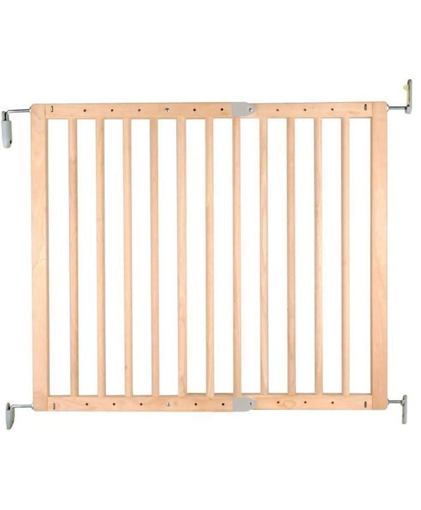 Child safety barrier PLUM - 69 to 107 cm - Wood - Swiveling - Easy opening Child safety barrier PLUM - 69 to 107 cm - Wood - Swiveling - Easy opening