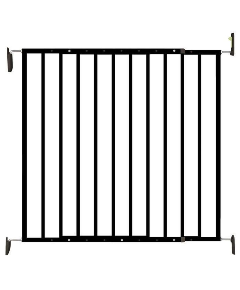 Barriere de sécurité Enfant LEA NOIRE - Noir - 64 à 113 cm - Acier - Barriere à portillon Barriere de sécurité Enfant LEA NOIRE - Noir - 64 à 113 cm - Acier - Barriere à portillon