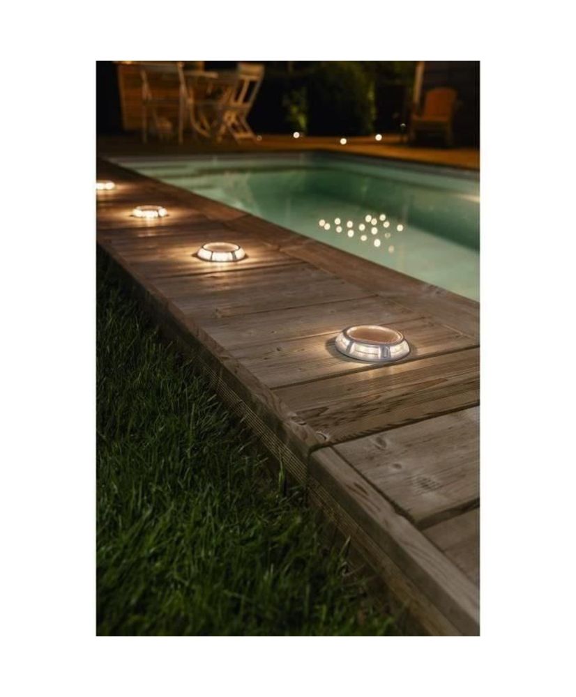 Faretto solare in alluminio 15 lumen bianco caldo - GALIX - Classico - Energia solare - Esterno Faretto solare in alluminio 15 lumen bianco caldo - GALIX - Classico - Energia solare - Esterno
