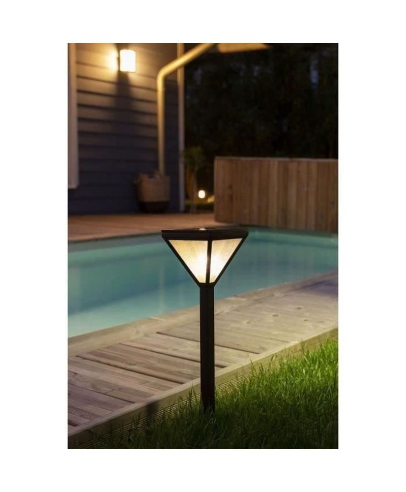 Lanterna solare in acciaio inossidabile con perline di vetro 25 lumen bianco caldo - GALIX Lanterna solare in acciaio inossidabile con perline di vetro 25 lumen bianco caldo - GALIX
