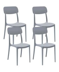 CALIPSO ARETA Gartenstuhl - 4 - 53 x 46 x 88 cm - Luftfahrtblau