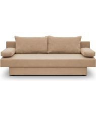 Banquette convertible 3 places Pyry - Tissu beige /sable 187 x 85 cm