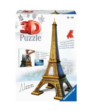 3D Puzzle Eiffel Tower - Ravensburger - 216 pieces - without glue - Architecture and monuments