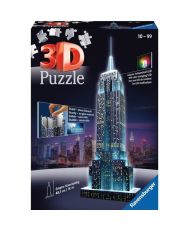3D Empire State Building illuminated puzzle - Ravensburger - 216 pieces - Color LEDS