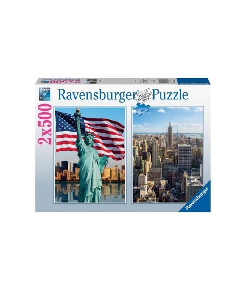 2 x 500 piece puzzle - New York - Ravensburger - Architecture and monuments 2 x 500 piece puzzle - New York - Ravensburger - Architecture and monuments