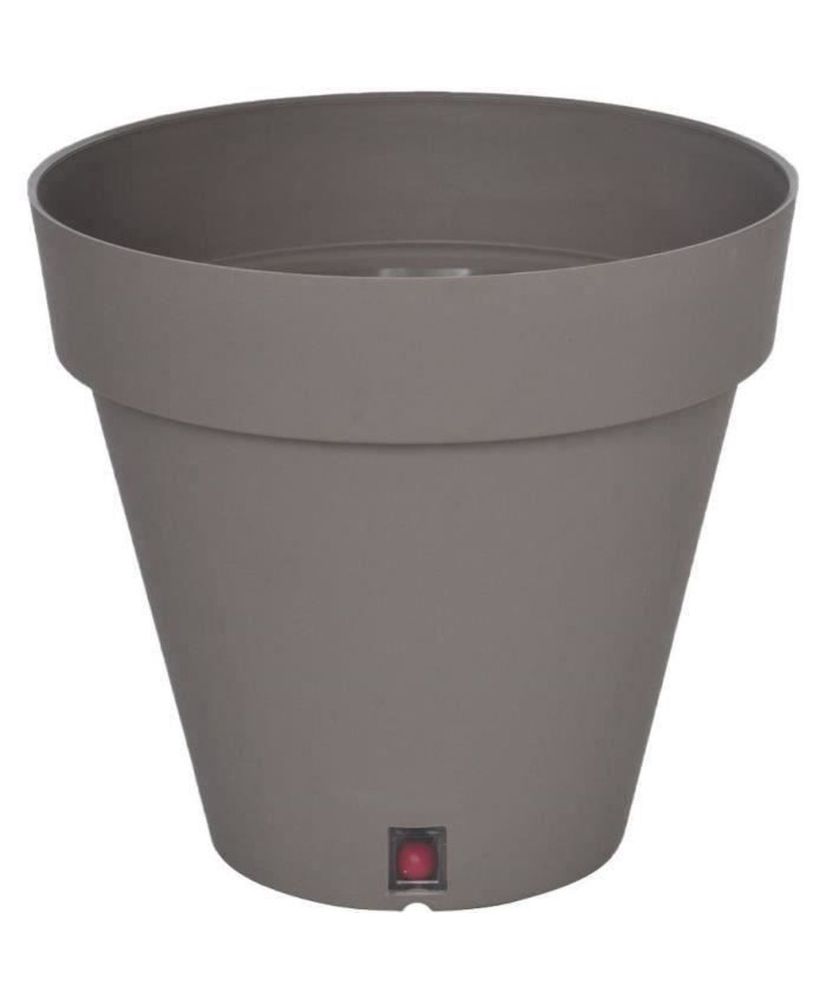 Bac à fleurs - RISS - LOFT - Plastique - Rond Ø 40 cm - Taupe Bac à fleurs - RISS - LOFT - Plastique - Rond Ø 40 cm - Taupe