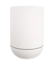 GRANIT TULIPE round flower box - Plastic Ø 50 cm - White