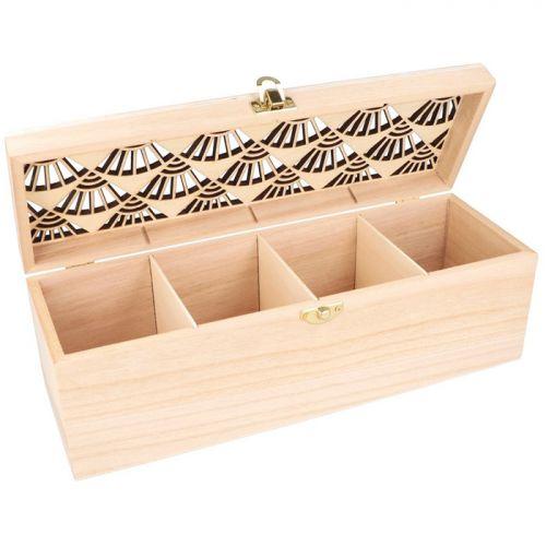 Wooden tea box to customize 30 x 10 x 10 cm Wooden tea box to customize 30 x 10 x 10 cm