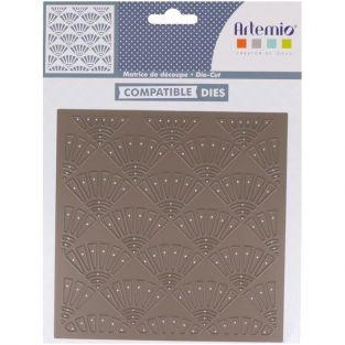 Matrice de découpe - Eventails japonais Sashiko