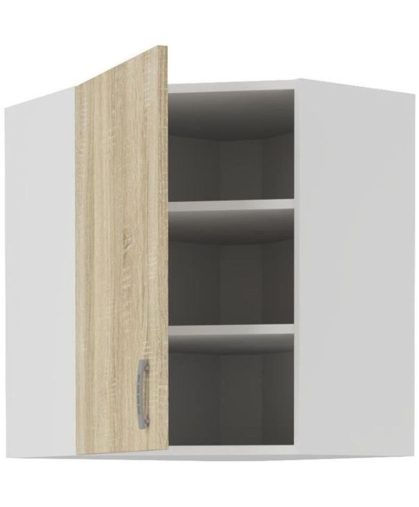 Meuble haut d'angle SARA - chêne sonoma - 59x59x71,5 cm Meuble haut d'angle SARA - chêne sonoma - 59x59x71,5 cm