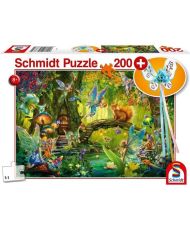 Puzzle Fées dans la foret - SCHMIDT SPIELE - 200 pièces - Avec baguette magique