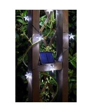 Guirlande d'extérieur solaire - Ultra 50 étoiles LED - Blanc froid - 11,8m - 2 ans de garantie