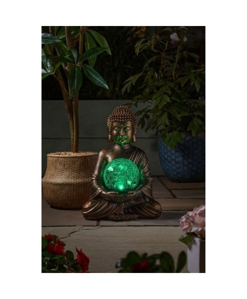 Buddha and Globe - 35x26x23cm - 10 white LED Buddha and Globe - 35x26x23cm - 10 white LED