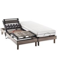 Elektrische Entspannungsmatratze + Boxspring-Set – 2 x 80 x 200 cm – Taschenfederkernmatratze