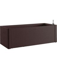Natural Delux rectangular flower box - 100 x 43x33 cm - 90 + 6.5L in reserve - Moka