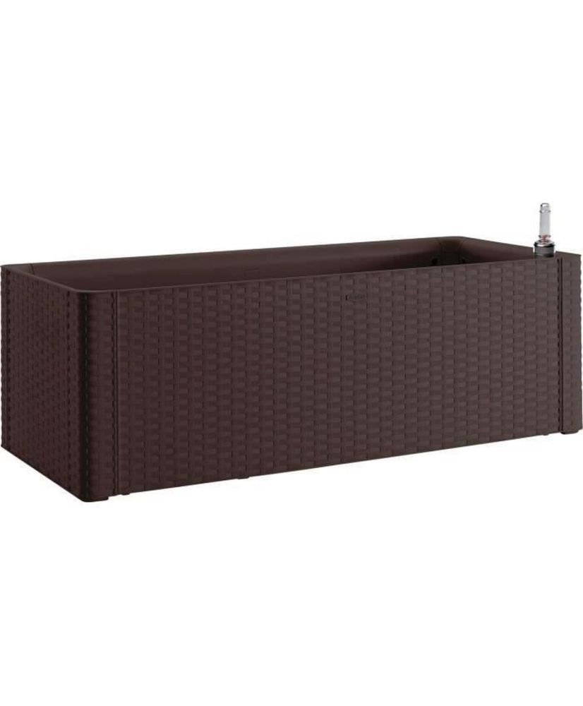 Natural Delux rectangular flower box - 100 x 43x33 cm - 90 + 6.5L in reserve - Moka Natural Delux rectangular flower box - 100 x 43x33 cm - 90 + 6.5L in reserve - Moka