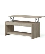 Table basse relevable - chêne sonoma - 100 x 50 x 44 cm - HAPPY