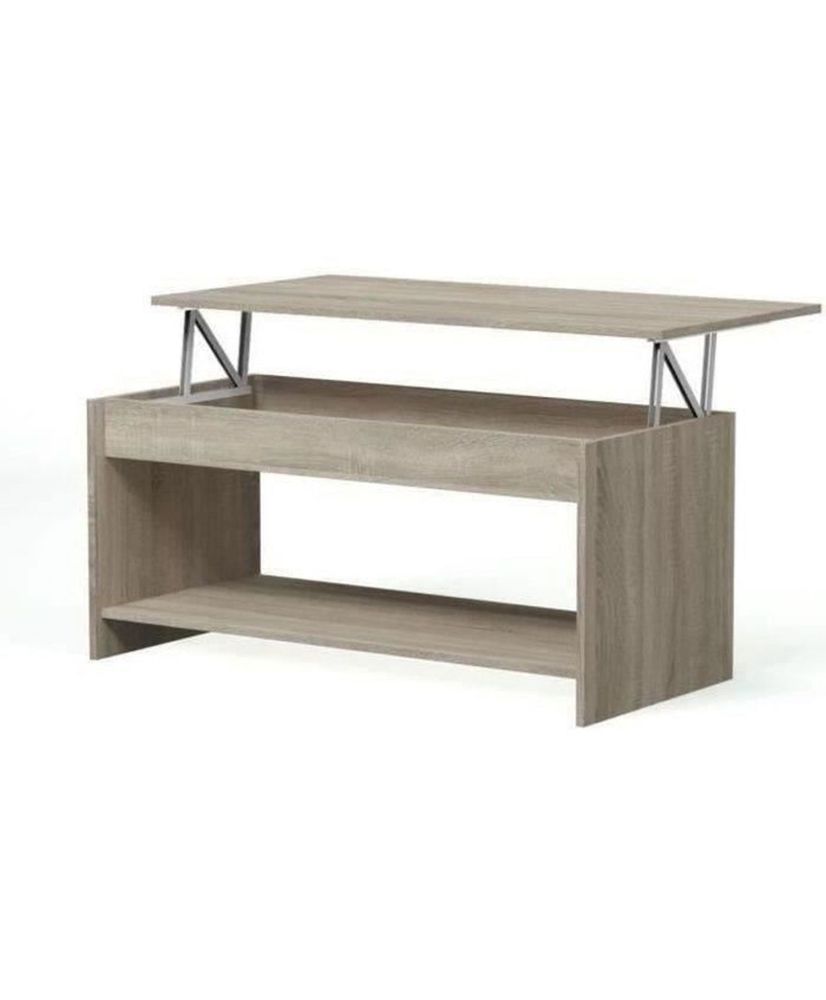 Anhebbarer Couchtisch – Sonoma-Eiche – 100 x 50 x 44 cm – HAPPY Anhebbarer Couchtisch – Sonoma-Eiche – 100 x 50 x 44 cm – HAPPY