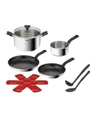 TEFAL Delicious Batterie de cuisine inox 8 pièces