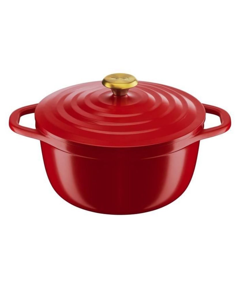 Casseruola ad aria 24 cm in alluminio pressofuso rosso Casseruola ad aria 24 cm in alluminio pressofuso rosso