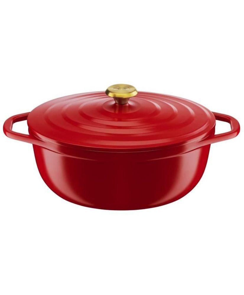 Air cocotte légere ovale 30 x 23 cm, fonte d'aluminium rouge Air cocotte légere ovale 30 x 23 cm, fonte d'aluminium rouge