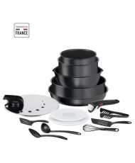 TEFAL Batterie de cuisine 15 pcs, Induction, Revetement antiadhésif, Cuisson saine