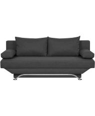 3-Sitzer-Umbaubank mit Aufbewahrungsbox – Anthrazitgrauer Stoff – 187 x 91 x 82 cm – TEIJO