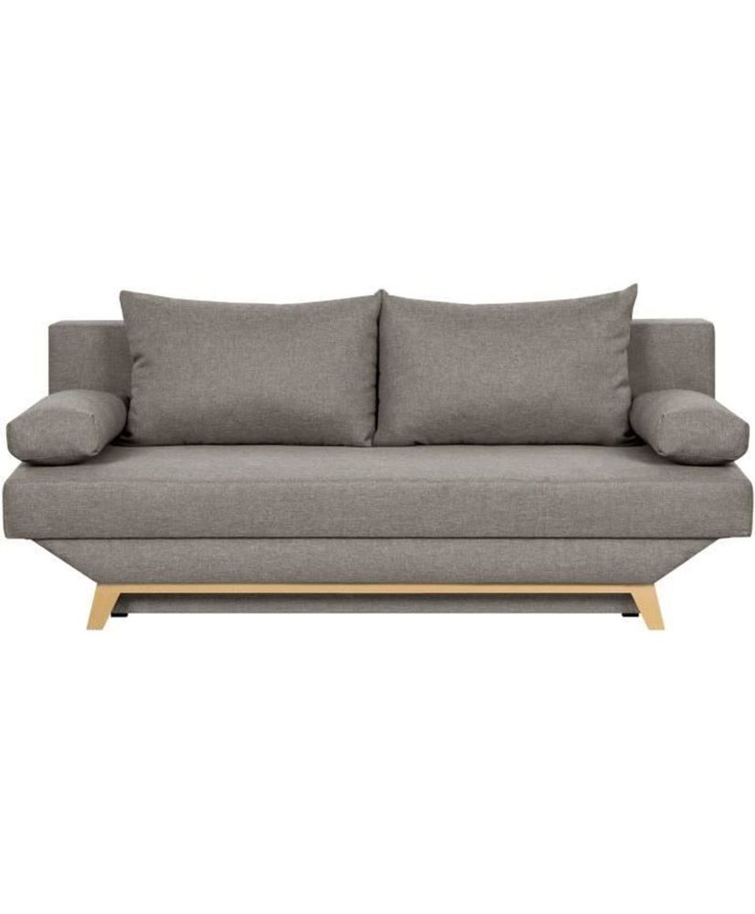 TEIJO 3-seater convertible bench with storage box - Taupe fabric - 187 x 91 x 82 cm TEIJO 3-seater convertible bench with storage box - Taupe fabric - 187 x 91 x 82 cm
