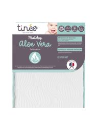 Matelas bébé 60 x 120 x 10 cm - Peau Sensible - Propriétés Anti Bactériennes/Allergenes