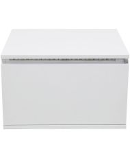 LED-Nachttisch – weiß – 48 x 40 x 30 cm – FLOW