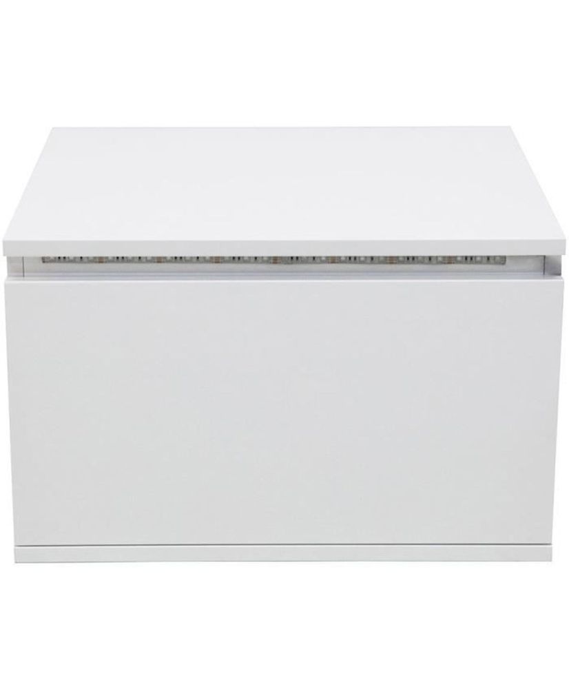 Mesita de noche LED - blanca - 48 x 40 x 30 cm - FLOW Mesita de noche LED - blanca - 48 x 40 x 30 cm - FLOW