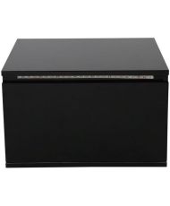 Comodino LED - nero - 48 x 40 x 30 cm - FLOW