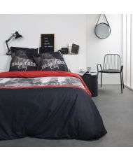Cotton bedding set 220 x 240 cm - Red Clem print