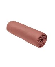 Drap housse - 140 x 190 cm uni - Terracotta