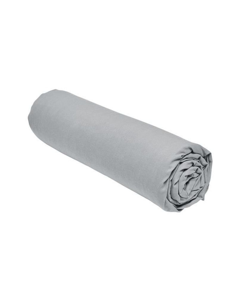 Drap housse - 140 x 190 cm uni - Acier Drap housse - 140 x 190 cm uni - Acier