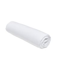 Fitted sheet - 140 x 190 cm plain - Chalk