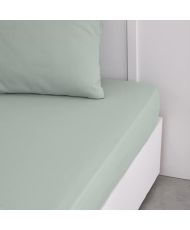 Drap housse - 160 x 200+23 cm uni - Celadon