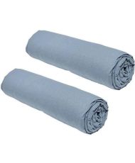 2 draps housses - 140 x 190 cm -Denim