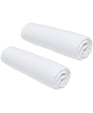 2 fitted sheets - 140 x 190 cm - Chalk