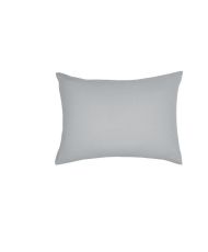 Taie d'oreiller - 50 x 70+5 cm uni - Acier