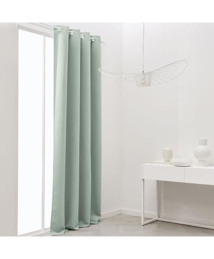 Verdunkelungsvorhang mit Ösen Uni Grün 140 x 240 cm Verdunkelungsvorhang mit Ösen Uni Grün 140 x 240 cm