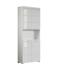  AMANDA double column - 4 doors + 1 niche - 73 x 31 x 190 cm - White