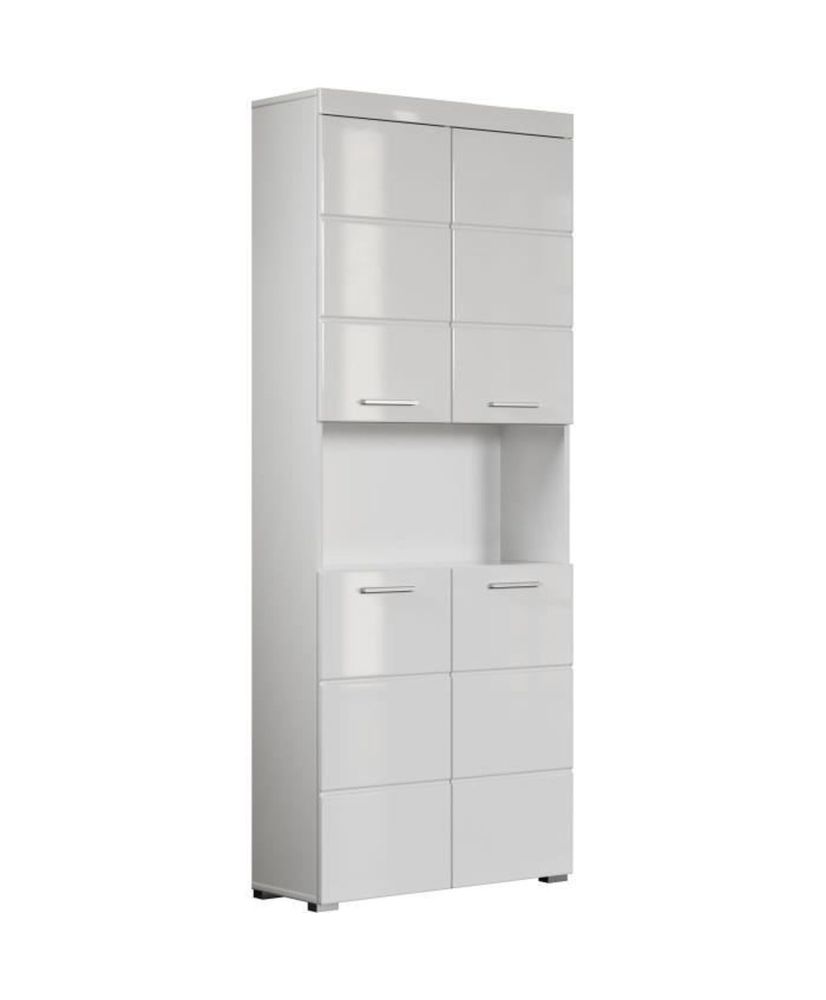 AMANDA doppia colonna - 4 ante + 1 nicchia - 73 x 31 x 190 cm - Bianco AMANDA doppia colonna - 4 ante + 1 nicchia - 73 x 31 x 190 cm - Bianco